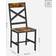 Vasagle Industrial Style Ergonomic Design Rustic Brown/Black Kitchen Chair 95.5cm 2pcs