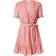 Vila Michelle Belted Short Sleeved Dress - Old Rose