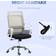 Vinsetto Mesh Swivel Black Office Chair 104cm