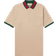 Gucci Logo Embroidered Stretch Piqué Polo Shirt - Beige