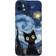 Deeyin Artistic Black Cat Starry Night Phone Case for iPhone 11 Pro Max