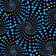 Benartex Horsen Around' Dizzy Dots Spirals Fabrics Black (50x55cm)