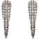 Balenciaga Force Horn Earrings - Silver/Transparent