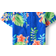 The Children's Place Boy's Matching Family Tropical Poplin Button Up Shirt - Cool Cobalt