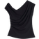 River Island Off Shoulder Drape Top - Black