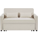 Simplie Fun Loveseat with Pull-Out Beige Sofa 137.2cm 2 Seater