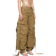 The Attico Tan Long Cargo Pants - Cachi