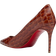 Christian Louboutin Kate Croco Red Sole Classic Pumps - Brown