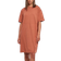 Urban Classics Organic Oversized Slit Tee Dress - Terracotta