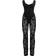 PrettyLittleThing Lace Boning Detail Flared Jumpsuit - Black