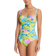 Bleu Rod Beattie Spring It on Shirred Bandeau One Piece Swimsuit - Multi