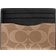 Coach Slim Id Card Case In Signature Canvas - Gunmetal/Tan