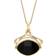 C. W. Sellors Marquise Swivel Fob Necklace - Gold/Blue/Black