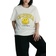 H&M Ladies Oversized Printed T-shirt - Cream/Smiley