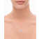 Macy's Heart Pendant Necklace - White Gold/Diamonds