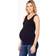 Ingrid+Isabel Rib Henley Nursing Tank Jet Black