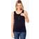 Ingrid+Isabel Rib Henley Nursing Tank Jet Black