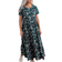 Seasalt Cornwall Line Strokes Short Sleeve Dress - Creekside Floral Maritime