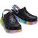 Crocs Classic Crush Clog - Black/Multi Spray Dye