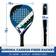 Franklin Sports Aurora Padel Racket - Blue/Green