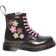 Dr. Martens Toddler 1460 Glitter & Flower Applique Lace Up Boots - Black/Multi