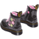 Dr. Martens Toddler 1460 Glitter & Flower Applique Lace Up Boots - Black/Multi