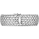 Italian Gold Wide Mesh Link & Chain Bracelet - White Gold