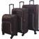 Infinity Leather Travel Suitcases - Set of 3