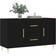 vidaXL Modern for Living Room and Bedroom Black Sideboard 100x60cm