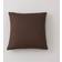 Dunelm Barkweave Square Cushion Bitter Complete Decoration Pillows Brown (43x43cm)