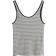 H&M Ribbed Vest Top - White/Black Striped