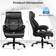 Costway Massage Black Office Chair 123.2cm