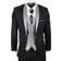 Truclothing Men's Tailored Wedding Suit 3 Piece - Black