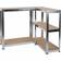 Kinzo Wood Stainless Steel Brown/Silver/Chrome Shelving System 75x172cm