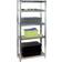 Kinzo Wood Stainless Steel Brown/Silver/Chrome Shelving System 75x172cm