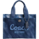 Coach Cargo Tote 26 Bag - Silver/Midnight Navy