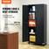 VEVOR Locking with Wheels Black Storage Cabinet 80x188.5cm