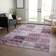 Addison Traditional Patchwork Chantille Purple 91.4x152.4cm