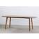 Flair Edelweiss Extending Ash/Brass Dining Table 95x210cm