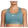 Nike Women's Swoosh with Medium Support Padded Sports Bra - Denim Turquoise/White