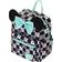 Loungefly Mickey & Minnie Date Night Diner Checkered All Over Print Square Mini Backpack - Black