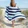 Laguna Beach Textile Company Classic Cabana Bath Towel Blue (177.8x88.9cm)