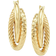 Macy's Twisted & Smooth Small Hoop Earrings - Gold