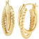 Macy's Twisted & Smooth Small Hoop Earrings - Gold