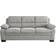 Lexicon Felicia Light Gray Sofa 203.2cm 3 Seater