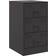 vidaXL 841775 Black Bedside Table 39x34.5cm