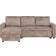 Beliani Nesna Light Brown Sofa 228cm 3 Seater