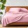 Bare Home Double Brushed Bed Sheet Pink (243.8x205.7cm)