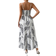 Shein Frenchy Women's Printed Spaghetti Strap Maxi Dress With Shirred And Wrap Detail