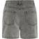 Pieces Abbi MW Denim Shorts - Light Grey Denim